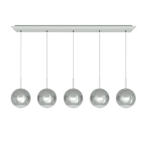 Mirror Ball Linear LED Multi-Light Pendant Light