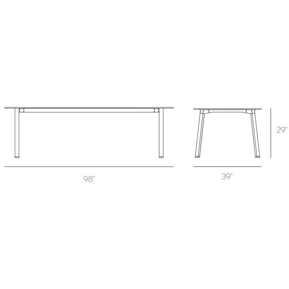 Gandia Blasco Timeless Rectangular Dining Table - 2Modern