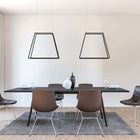 Z-Bar Rise Square Pendant Light