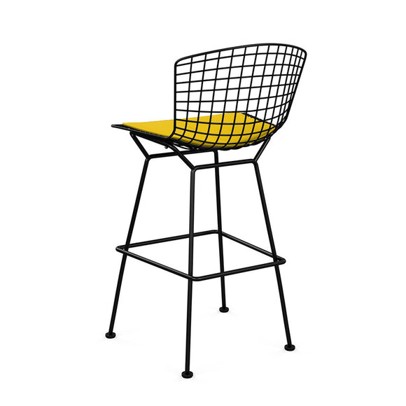 bertoia stool with back pad & seat cushion