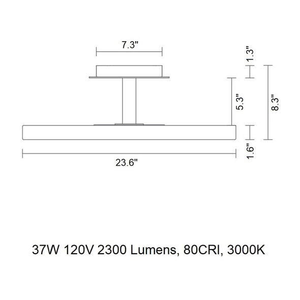 Asteria Up LED Flush Mount