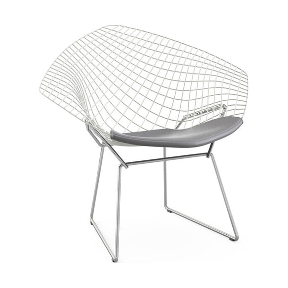 Bertoia small diamond chair with seat cushion