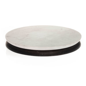 Doppio Round Marble Serving Board