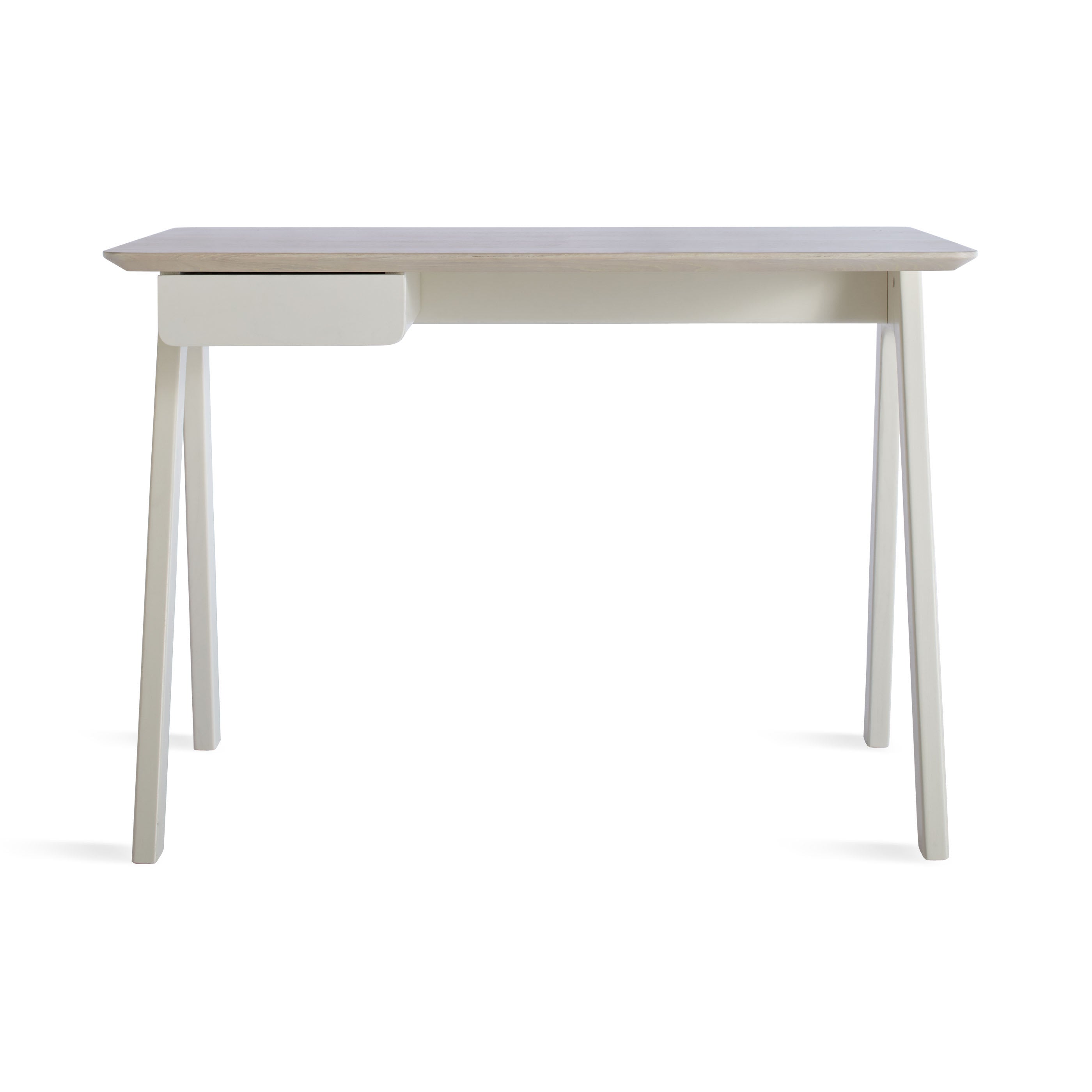 Open Plan Desk Blu Dot White Oak 30 H x 42 W x 20 D