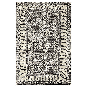 Black On White Estambul Rug