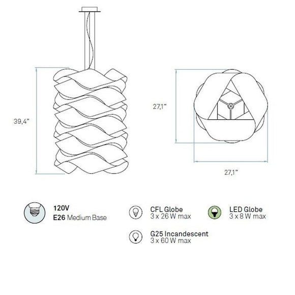 LZF Link Chain Suspension - 2Modern