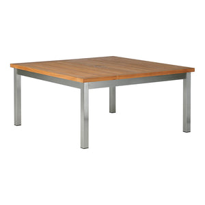 Equinox Square Conversation Table - Teak Top