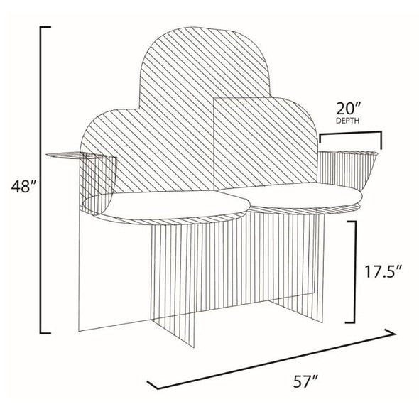 Cloud Metal Bench