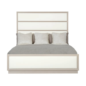 Axiom Upholstered Panel Bed with High Headboard