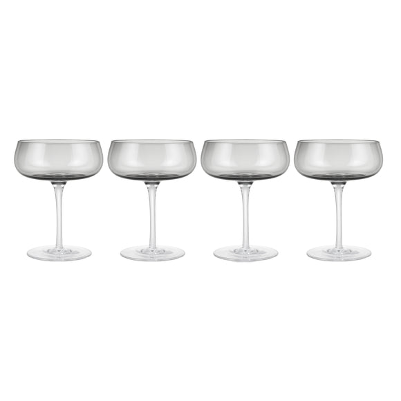 Belo Champagne Flute Glasses - 7 Ounce - Set of 6 - Clear Glass