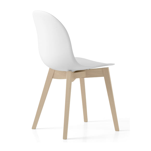 Leg 4 Base Academy 2Modern Solid Chair Wood - - Connubia