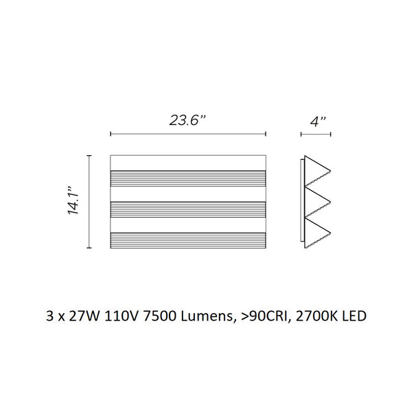 Stick Trio Wall Sconce