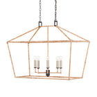 Denison Rattan Rectangular Lantern