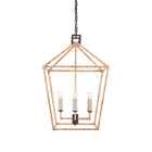 Denison Rattan Rectangular Lantern