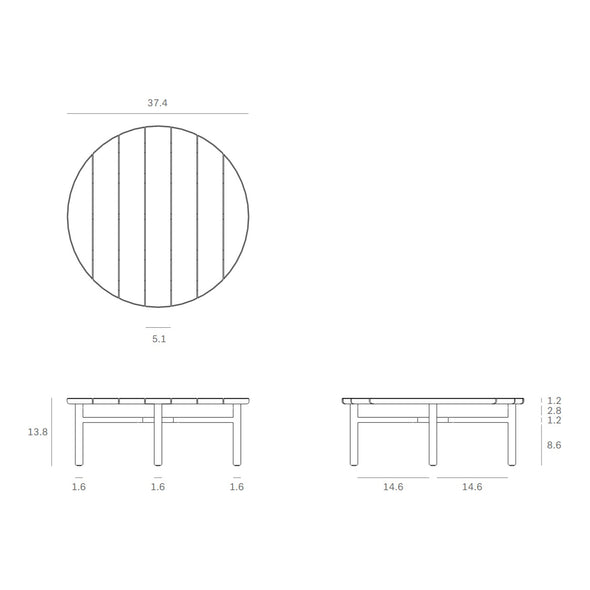 Quatro Outdoor Coffee Table