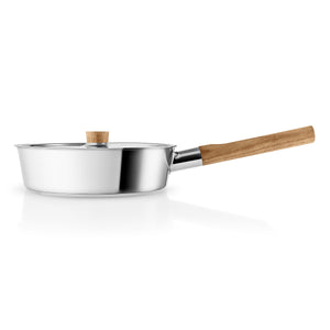 Nordic Kitchen Stainless Steel Saute Pan with Lid