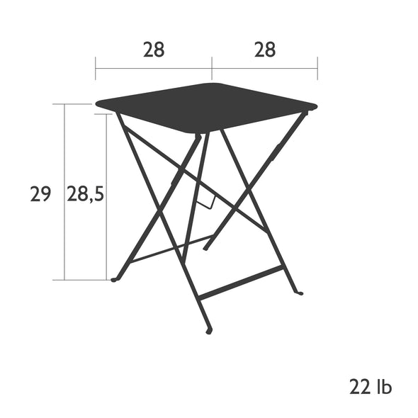 Bistro Square Folding Table