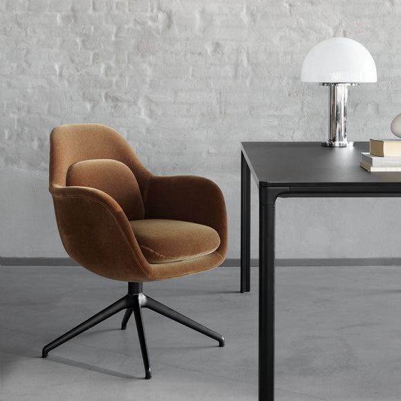 Fredericia Furniture Swoon Chair with Swivel Base - 2Modern