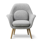 Swoon Petit Lounge Chair with Wood Base