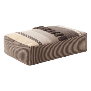 Alexandra Neutral Pouf Ottoman