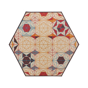 Hexa Orange Rug