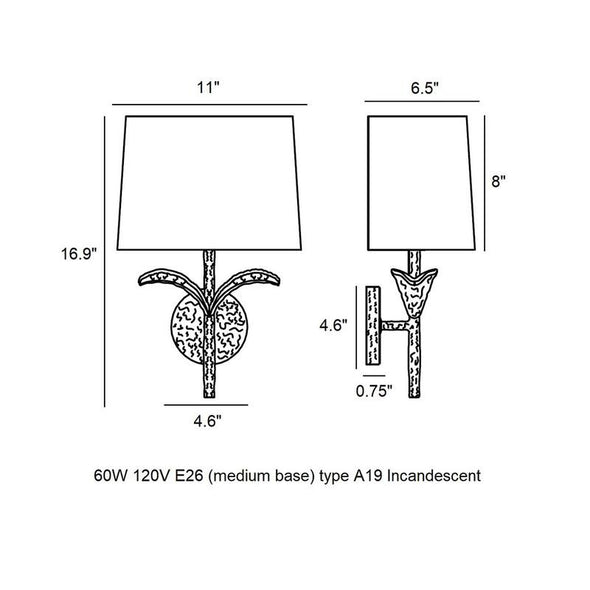 ED Ellen DeGeneres Georgia Wall Sconce