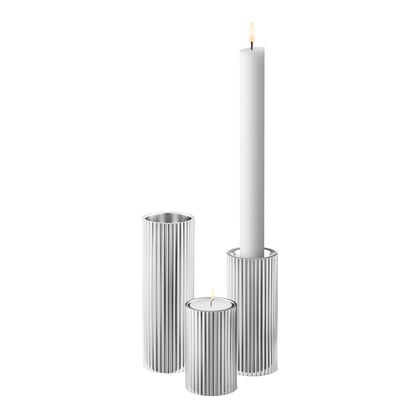 Georg Jensen Bernadotte 3-Piece Tealight/Candleholder Set