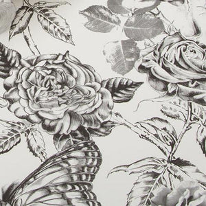 Skull Roses Wallpaper Sample Swatch