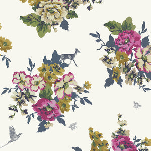 Joules Floral Wallpaper Sample Swatch