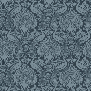 Peacock Damask Wallpaper Sample Swatch