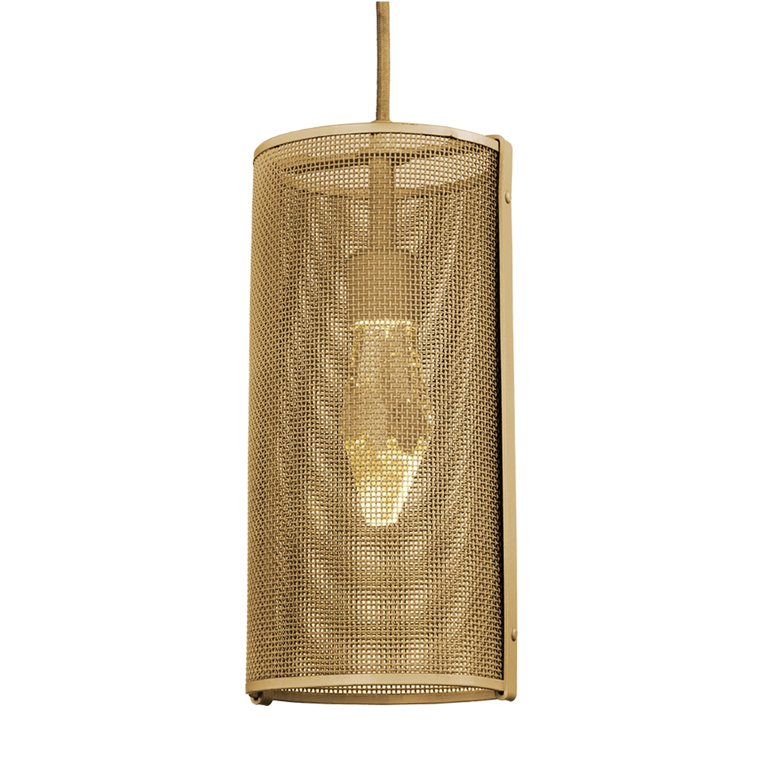 Gold mesh deals pendant light