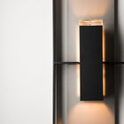 Shadow Box Tall Outdoor Wall Sconce