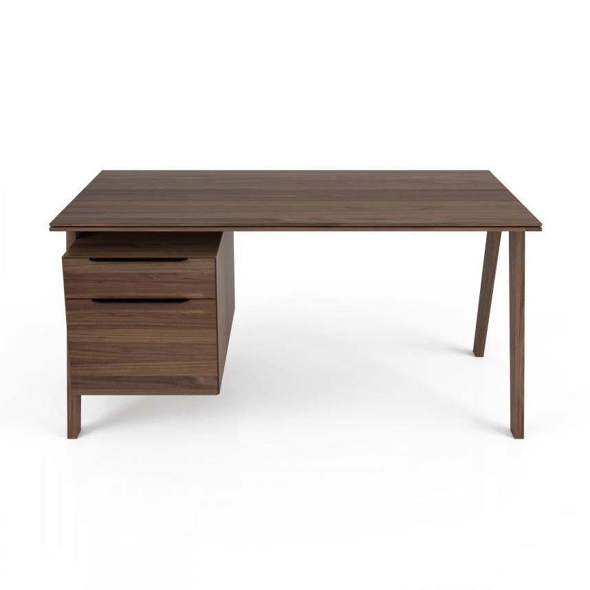 Huppe Howard Wood Top File Desk - 2Modern