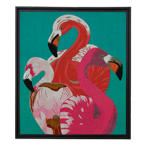 Flamingo Beaded Wall Art