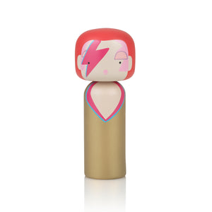 Ziggy Aladdin Sane Kokeshi Doll