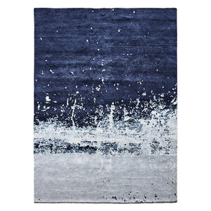 Stardust Blue Earth Bamboo Rug