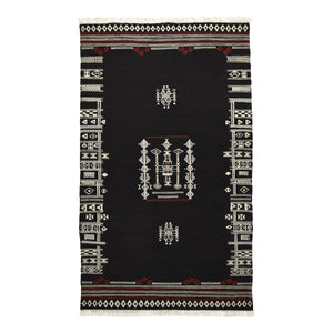 Yarasa Cocoa Wool Kilim Rug