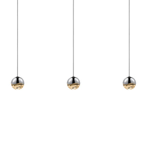 Grapes Three Light Linear Pendant Light