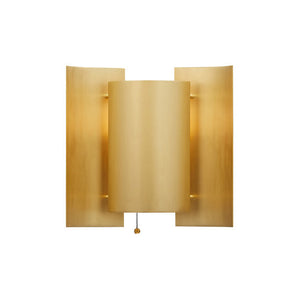 Visual Comfort and Co. Gambit 9 High Aged Brass Wall Sconce