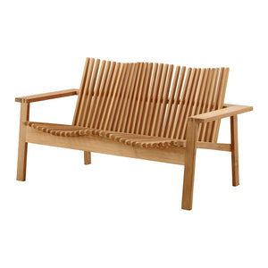 Amaze Outdoor Teak Stackable 2 Seater Sofa