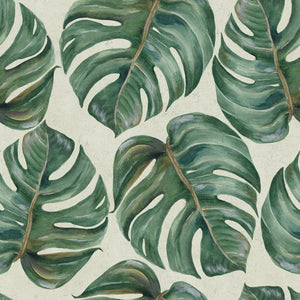 Tropical Leaf Wallpaper Sample Swatch