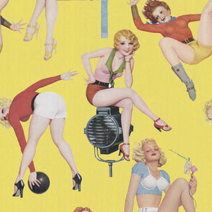 Pin-Up Girls I Wallpaper Sample Swatch