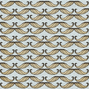 Moustache Wallpaper Sample Swatch