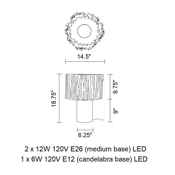 Accordeon Table Lamp