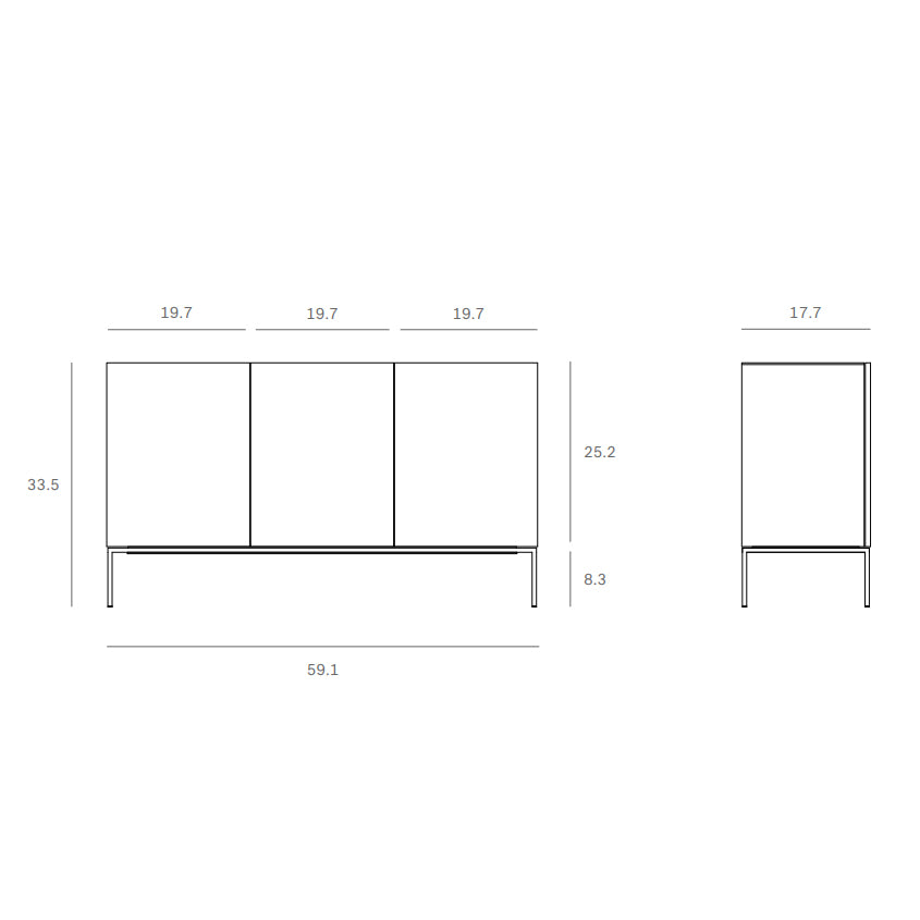 Ethnicraft Tabwa 3-Door Sideboard - 2Modern