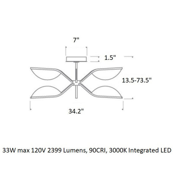 Sean Lavin Belterra Flushmount / Chandelier