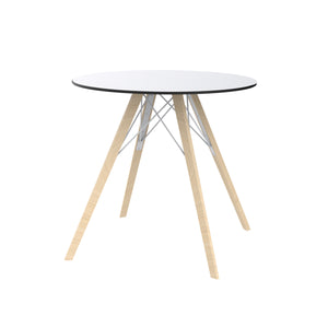 Faz Wood Round Dining Table