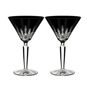 Lismore Black Martini Glasses (Set of 2)