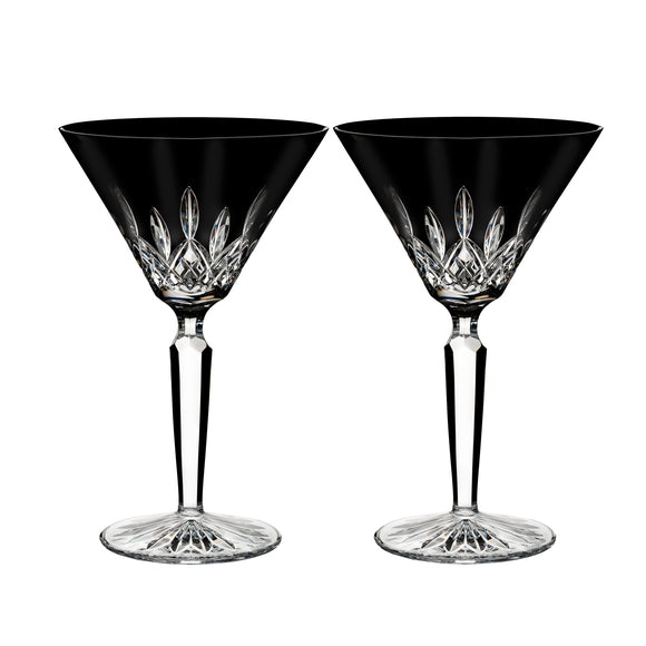 Lismore Black Martini Glasses (Set of 2)