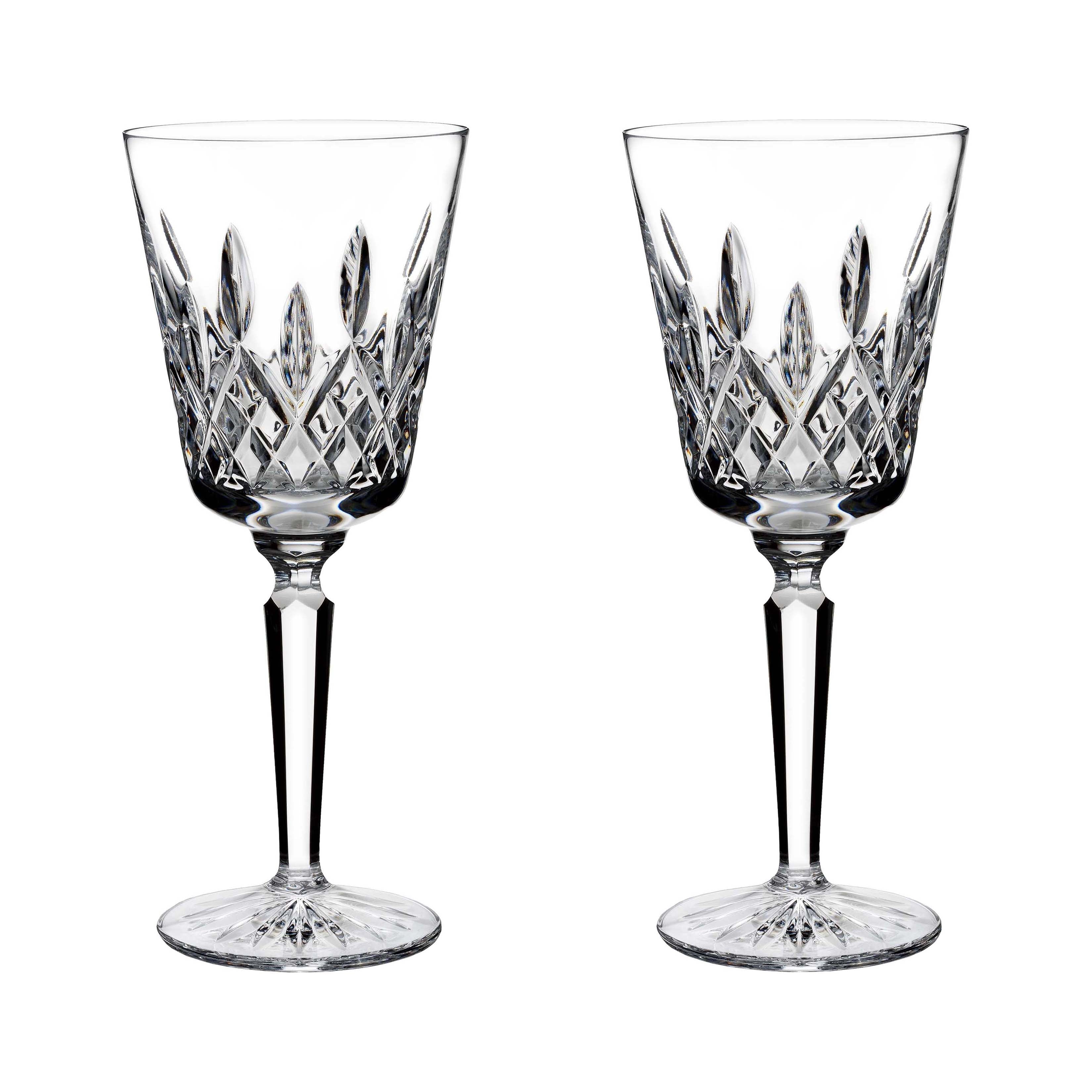Waterford Lismore Set of 2 Claret Crystal Glasses 